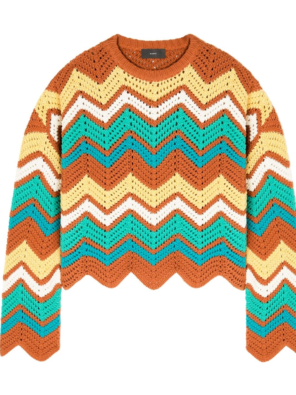 Affordable Kaleidoscopic Alanui Women chevron jumper knit 0331